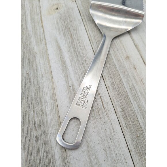 Farberware Stainless Steel Cake Pie Spatula Server 10 3/8" Slotted Serrated - Picture 6 of 8